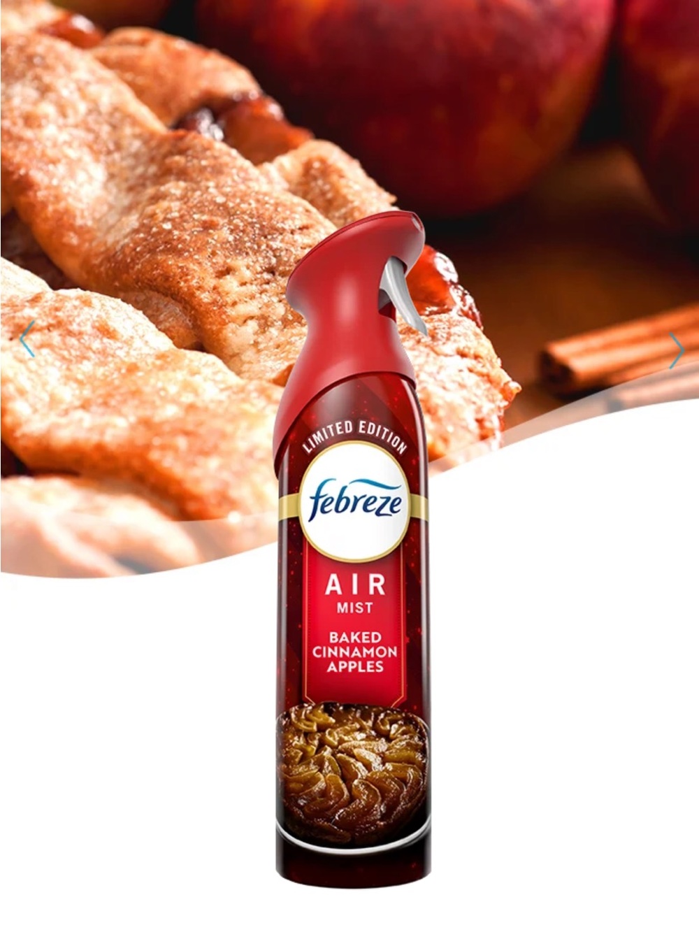 NWT Febreze AIR MIST Baked Cinnamon Apples - (Set of 2)